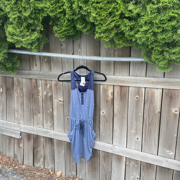 Blue Razor Back Dress - Picture 4 of 7